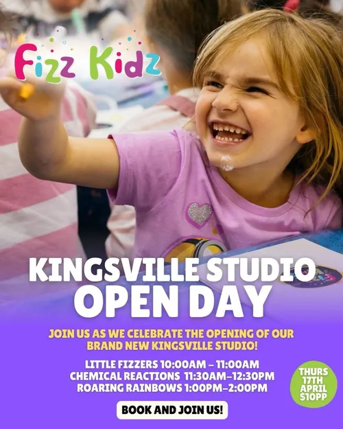 Kingsville, we’re coming for you! 🎉

We’re so excited to join the amazing West Melbourne community, and we’d love for you to celebrate with us! 🎈✨ Join us for an hour of epic Fizz Kidz fun, just $10 per child! 

Spots are limited, so book now! 🔗👇 
LINK IN BIO 

#fizzKidz #kingsvillekids #grandopening #melbournewest #melbournekids #birthdaykids #sensorykids #happykids