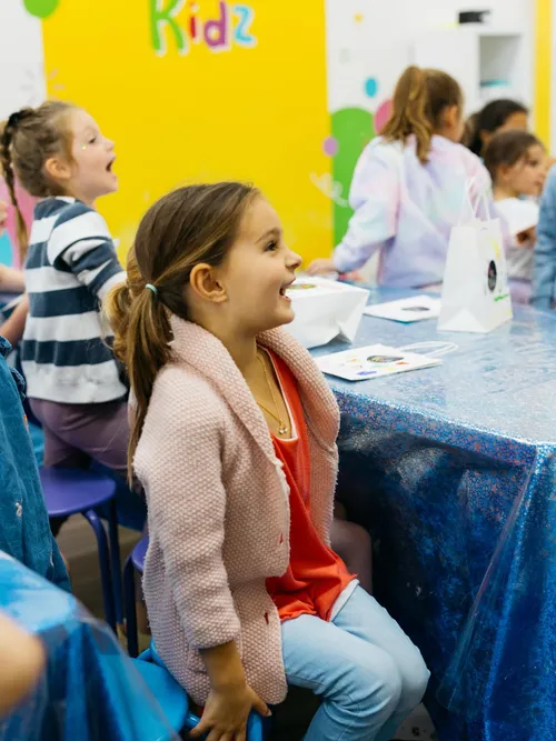 🤩 Unleash the FUN! 🤩

At Fizz Kidz were known for a lot of things - hands-on creations, dancing, science experiments, glitter but most of all, what we hear time after time again is how much FUN your kids have at our studios. 

Seriously crazy super fun is what we’re all about!

Come join us for a birthday party or a holiday program and we can’t wait to have FUN with you soon! ✨