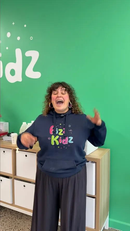 People often think my job is about training facilitators but really, it’s about helping people discover just how incredible they are. 

Watching someone go from nervous to confident, finding their own style, and then walking into a room full of kids and completely bringing the energy is pretty special.

Because behind every unforgettable Fizz Kidz experience is a facilitator who feels supported, empowered and confident in themselves.

Getting to be a small part of that journey will always be my favourite part of the job. 

– Michaela