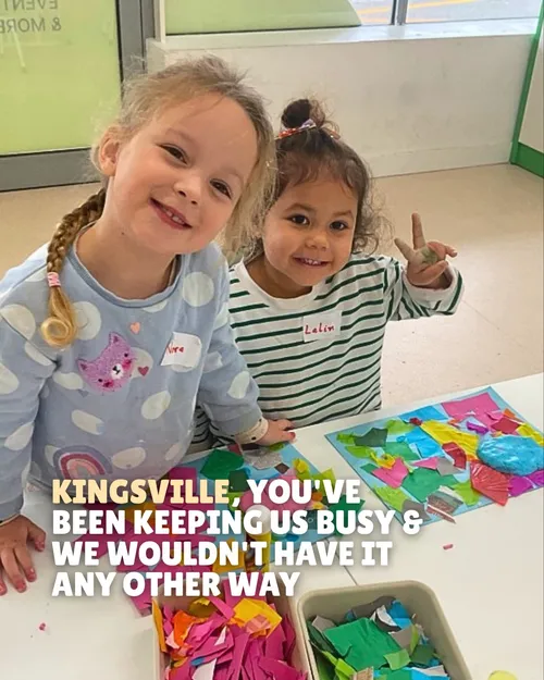 Every week our kingsville studio is filled with kids creating, exploring, making new friends & proudly showing off what they’ve made! These are just a few of our favourite moments from lately. Thank you for making our little corner of Melbourne’s west such a special place to create, celebrate, learn & grow! 🪩🥳🤍