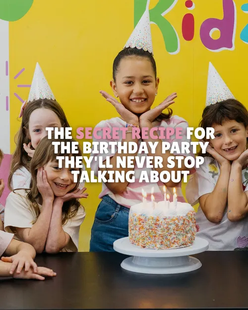 Some birthday parties come and go. Others become the one your child talks about for months.

We’ve taken all the ingredients kids love (slime, glitter, science, dancing, creativity and a whole lot of fun) and mixed them together with something parents love just as much. Party Hosts who take care of everything.

So while they’re making memories, you’re actually getting to enjoy the day too. The best part? Every child heads home with something they’ve made themselves, not just a lolly bag they’ll forget about tomorrow.

Happy kids. Relaxed parents. A birthday that feels every bit as special as the little person you’re celebrating. 

Ready to start planning? Bookings are now open.
