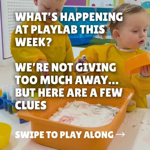 What do you think is happening at PlayLab this week? 

We’re giving away a few clues but the rest is up to your little one’s imagination. Every PlayLab session is packed with creativity, curiosity and hands-on fun, making every visit a brand new adventure.

Drop your guess below: