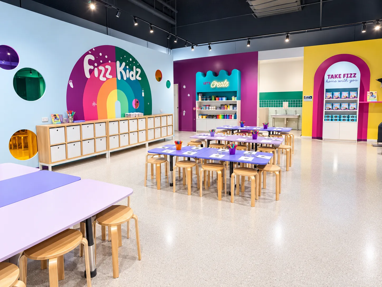 Inside the Fizz Kidz Werribee studio