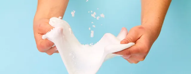 White snow slime