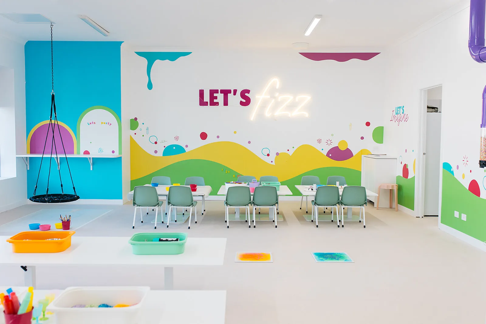 Children exploring a science activity together