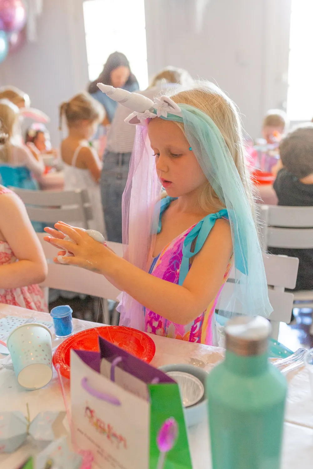 Colourful unicorn-themed soaps and craft creations
